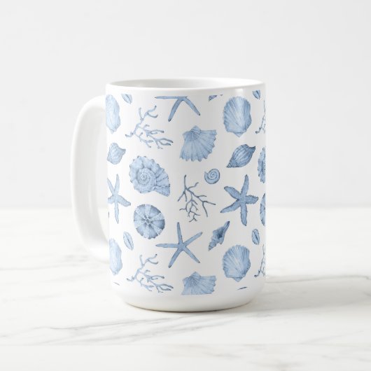 Seashells Mug Kaffeetasse (Vorderseite Links)