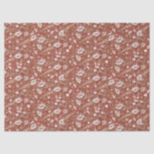 Seashells Muscheln Schönes Muster Terracotta Seidenpapier (Vorderseite)