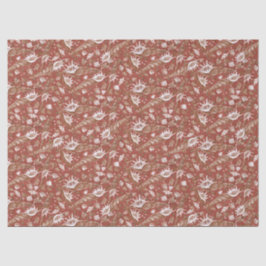 Seashells Muscheln Schönes Muster Terracotta Seidenpapier