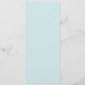 Seashells Nautical Tan/Aqua Beach Wedding Menu Menükarte (Rückseite)