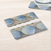 Seashells | New York City Rechteckiger Pappuntersetzer (angewinkelt)