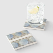 Seashells | New York City Steinuntersetzer (Seitenansicht)