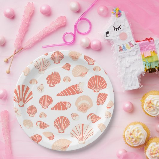 Seashells | Niedlicher Strand Pappteller (Party)