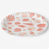 Seashells | Niedlicher Strand Pappteller (Schrägansicht)