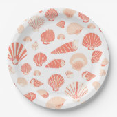 Seashells | Niedlicher Strand Pappteller (Vorderseite)