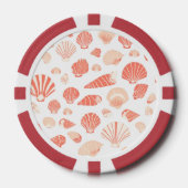 Seashells | Niedlicher Strand Pokerchips (Vorderseite)