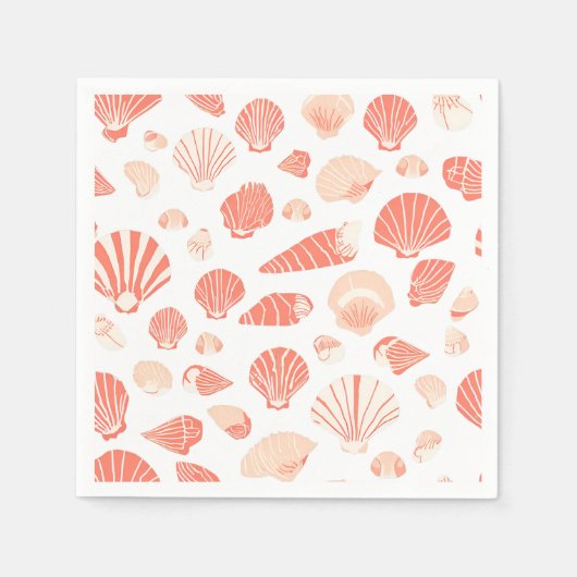 Seashells | Niedlicher Strand Serviette (Vorderseite)