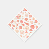 Seashells | Niedlicher Strand Serviette (Ecke)