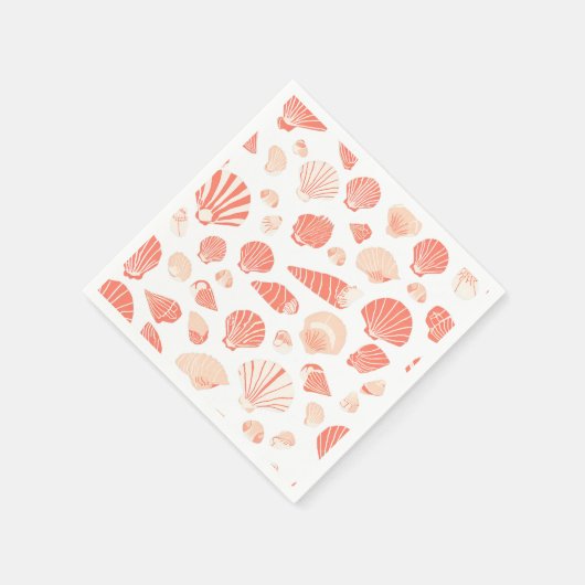 Seashells | Niedlicher Strand Serviette (Ecke)