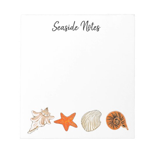Seashells Notizblock (Vorderseite)