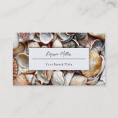 Seashells Ocean Beach Beautiful Visitenkarte (Vorderseite)