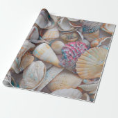 Seashells Ocean Beach Mosaik Art Decoupage Geschenkpapier (Ungerollt)