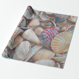 Seashells Ocean Beach Mosaik Art Decoupage Geschenkpapier