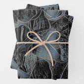 Seashells Ocean Beach Pastell Blue Black Decoupage Geschenkpapier Set (Beispiel)