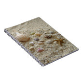 Seashells On Beach Sand Writing Journal Notizblock (Rechte Seite)