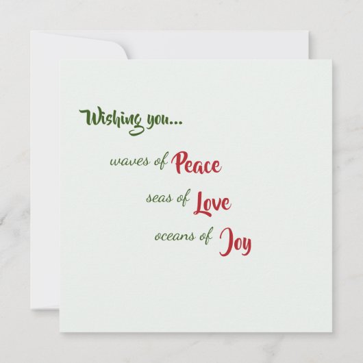 Seashells Ornament Dankeskarte (Rückseite)