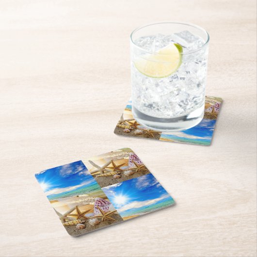 Seashells Paper Untersetzer (Vor Ort)