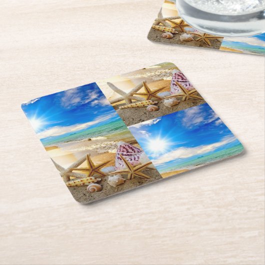 Seashells Paper Untersetzer (angewinkelt)