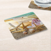 Seashells Paper-Untersetzer Rechteckiger Pappuntersetzer (angewinkelt)