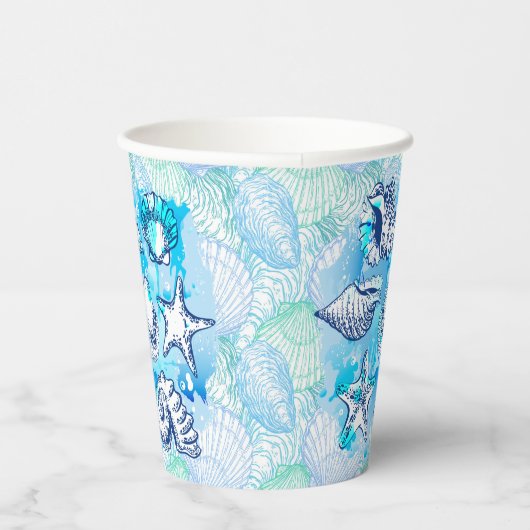 Seashells Pappbecher (Rechts)