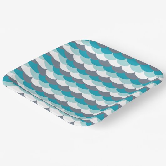 Seashells Pappteller (Gewinkelt)