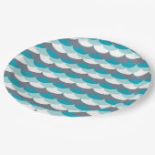 Seashells Pappteller (Schrägansicht)