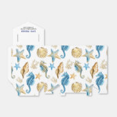 Seashells Pattern Beach Brautparty Fevor Boxes Geschenkschachtel (Ungefaltet)