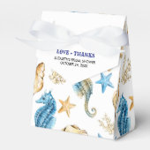 Seashells Pattern Beach Brautparty Fevor Boxes Geschenkschachtel (Vorderseite)