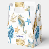 Seashells Pattern Beach Wedding Favor Boxes Geschenkschachtel (Geöffnet)