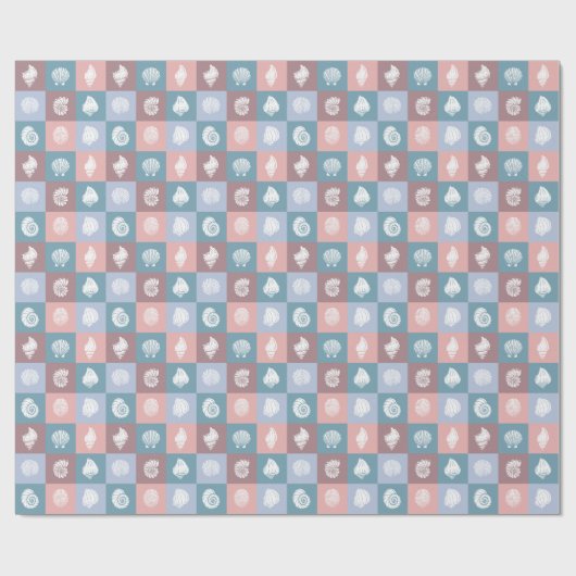 Seashells Pattern Geschenkpapier (Flach)