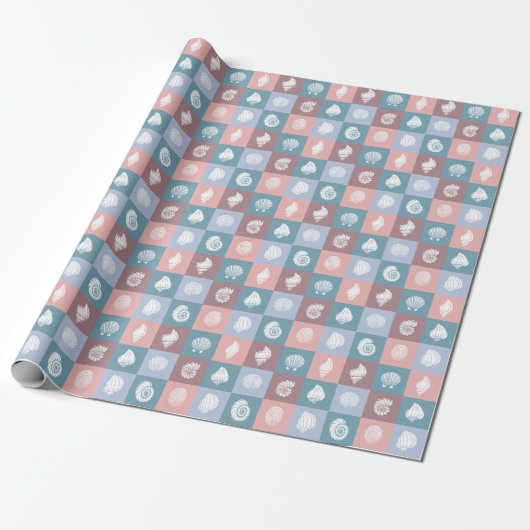 Seashells Pattern Geschenkpapier (Ungerollt)