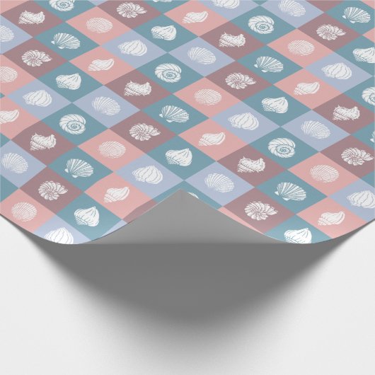 Seashells Pattern Geschenkpapier (Ecke)