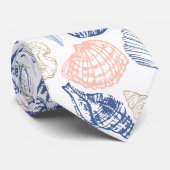 Seashells Pattern Krawatte (Gerollt)