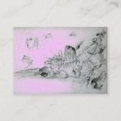 SEASHELLS Pink Pearl Paper Visitenkarte (Rückseite)