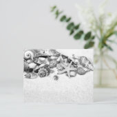 Seashells Postcard Postkarte (Stehend Vorderseite)