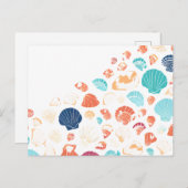 Seashells Postkarte (Vorne/Hinten)