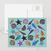 Seashells Postkarte (Vorne/Hinten)
