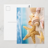 Seashells Postkarte (Vorne/Hinten)