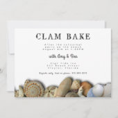 Seashells Probe Dinner Clam Bake Einladung (Vorderseite)