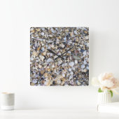 Seashells Quadratische Wanduhr (Zuhause)