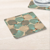 Seashells Rechteckiger Pappuntersetzer (angewinkelt)