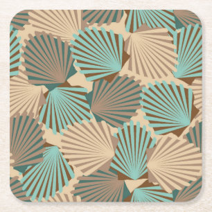Seashells Rechteckiger Pappuntersetzer