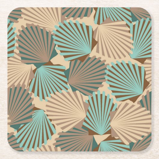 Seashells Rechteckiger Pappuntersetzer (Vorderseite)