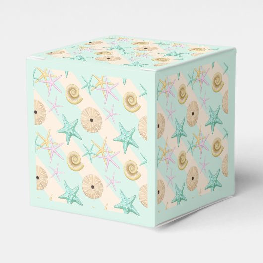 Seashells Retro Pastel Sea Life Geschenkschachtel (Vorderseite)