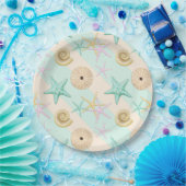 Seashells Retro Pastel Sea Life Pappteller (Party)