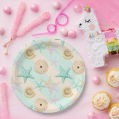 Seashells Retro Pastel Sea Life Pappteller (Party)