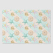 Seashells Retro Pastel Sea Life Seidenpapier (Vorderseite)