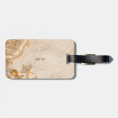 Seashells Rope Sand Wedding Gepäckanhänger (Rückseite horizontal)