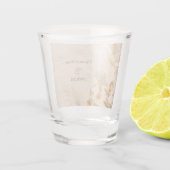 Seashells Rope Sand Wedding Schnapsglas (Rückseite)