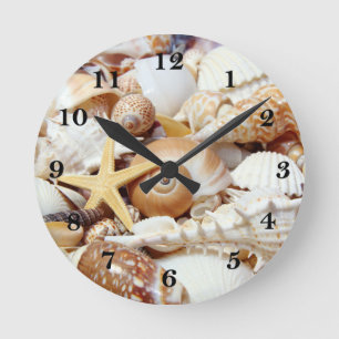 Seashells Runde Wanduhr